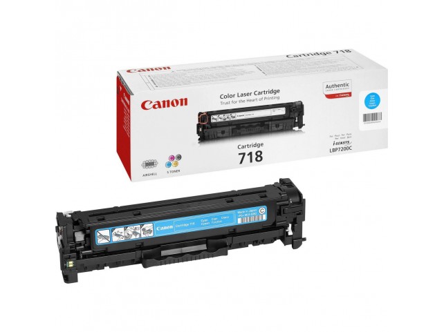 Canon Toner Cyan  Pages 2.900 718C