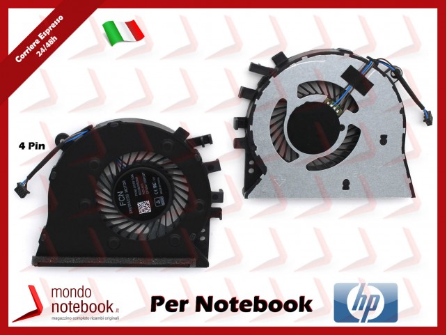 Ventola Fan CPU HP Envy 17-BY 17-CA (4 Pin) L22529-001