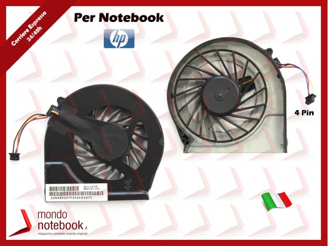 Ventola Fan CPU HP G4-2000 G6-2000 G7-2000 G7-6000 (4 Pin)