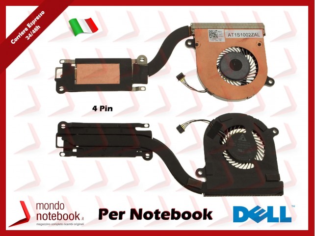 Dissipatore e Ventola Heatsink Fan CPU DELL Latitude 7480 7490 7491 E7480 E7490 E7491 - 2T9GV