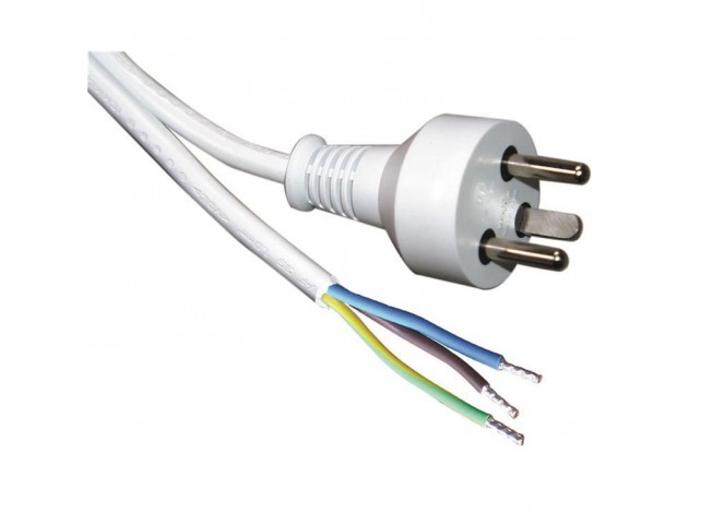 Roline Power Cable White 4 M Power  Plug Type K