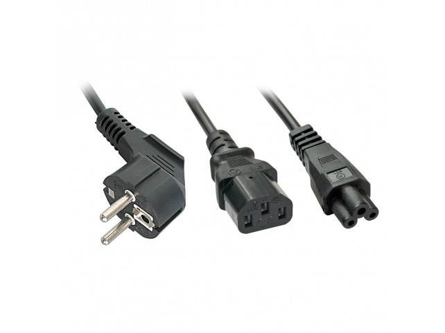 Lindy Power Cable Black C13 Coupler  C5 Coupler