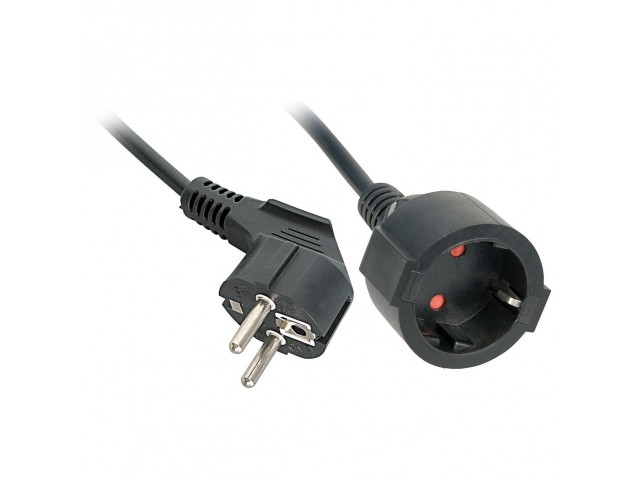 Lindy Power Extension 5 M 2 Ac  Outlet(S) Indoor Black