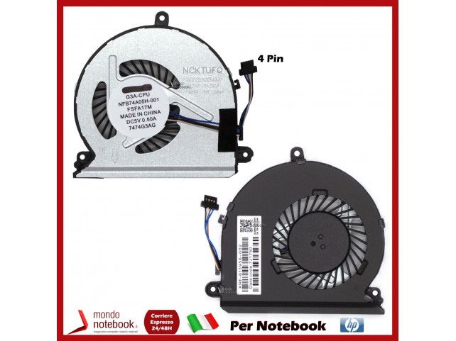 Ventola Fan CPU HP Pavilion 15-AU Lenovo V310-14ISK V310-15ISK E42-80