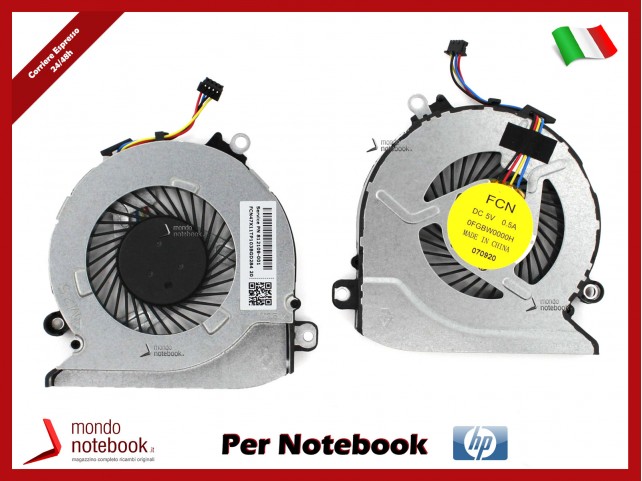 Ventola Fan CPU HP Pavilion 14-AB 15Z-A 15-AB 15-AN 17-G 17-S - 812109-001
