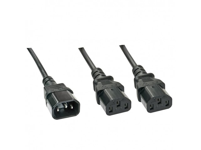 Lindy 1M C14 To 2 X Iec C13  Extension Cable