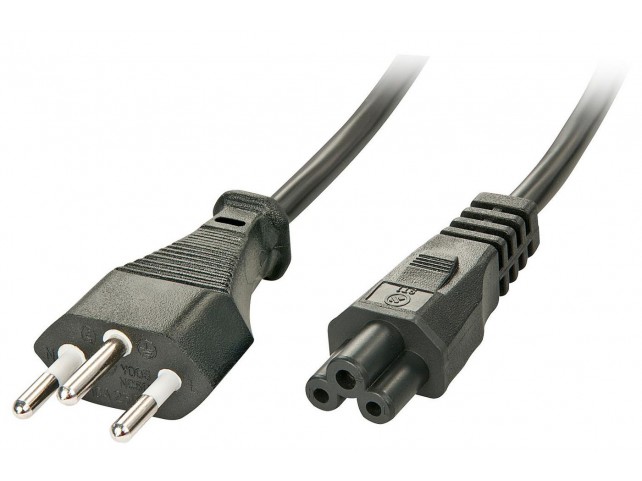 Lindy Power Cable Black 2 M C5  Coupler