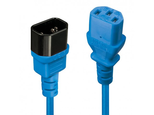 Lindy 1M C14 To C13 Extension  Cable, Blue