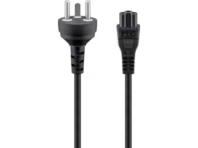 Goobay Mains Connection Cable  Denmark, 2 M, Black