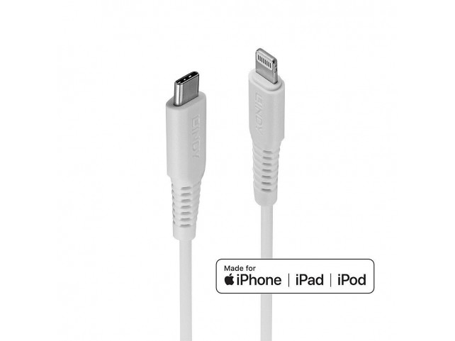 Lindy 1m USB Type C to Lightning  Cable, White