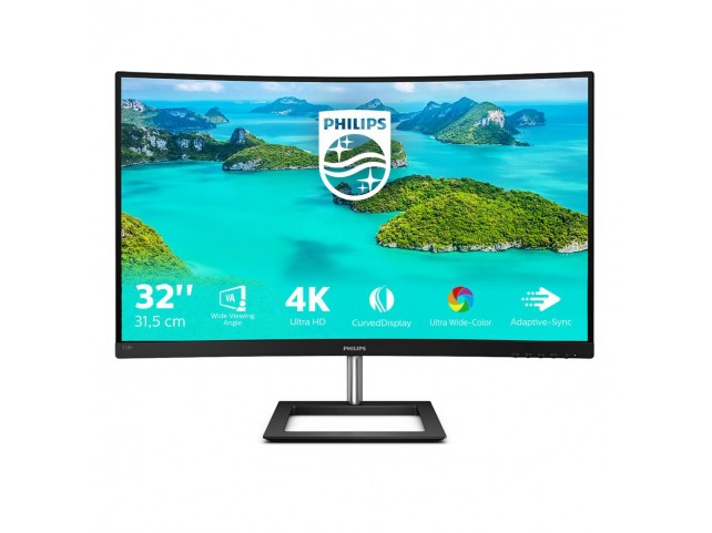 Philips 31,5, 3840x2160 VA Curved  E Line 328E1CA/00, 80 cm