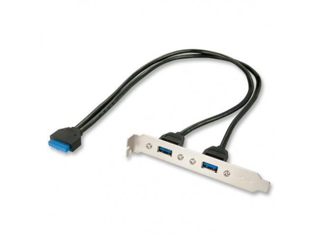 Lindy PC Back Plate, USB 3.0, 2 Port  