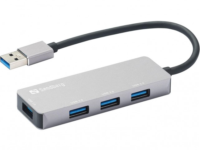 Sandberg USB-A Hub 1xUSB3.0+3x2.0 SAVER  USB-A Hub 1xUSB3.0+3x2.0