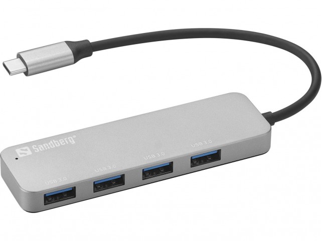 Sandberg USB-C to 4 x USB 3.0 Hub SAVER  USB-C to 4 x USB 3.0 Hub