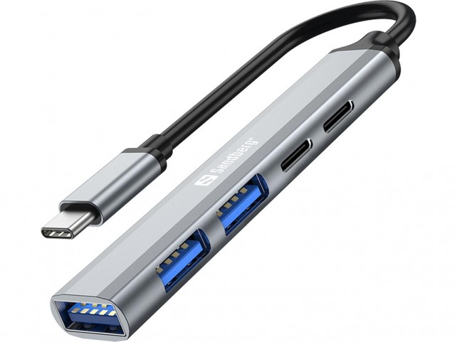 Sandberg USB-C to 3xUSB-A+2xUSB-C SAVER  