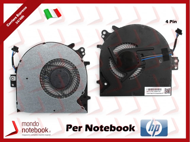 Ventola Fan CPU HP Probook 450 G5 455 G5 470 G5 (4 Pin)