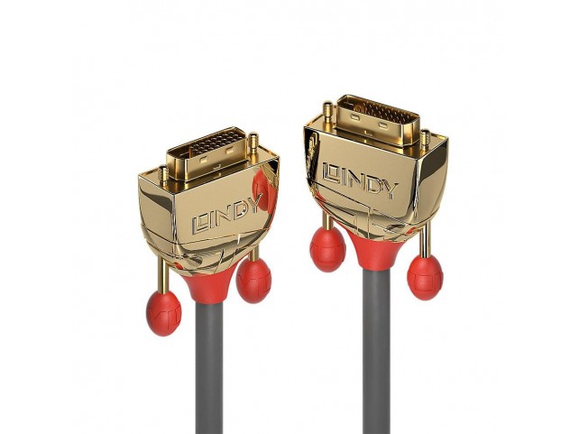 Lindy 0.5M Dvi-D Dual Link Cable,  Gold Line