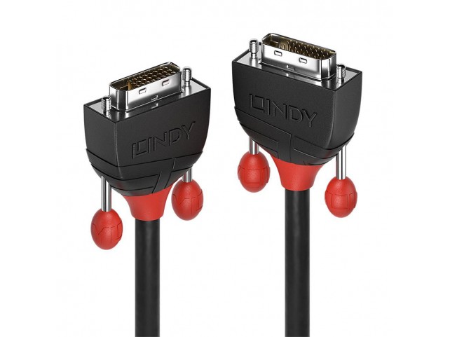 Lindy 2M Dvi-D Dual Link Cable,  Black Line