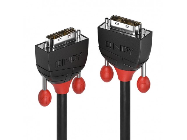 Lindy 5M Dvi-D Single Link Cable,  Black Line