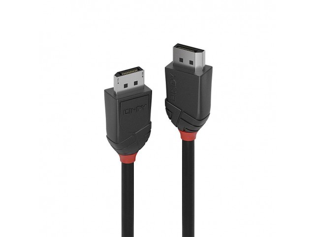 Lindy 1M Displayport 1.2 Cable,  Black Line