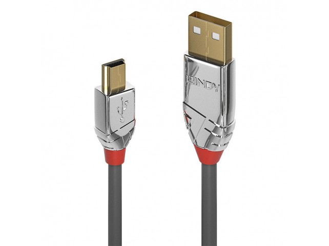 Lindy 1m USB 2.0 Type A to Mini-B  Cable, Cromo Line