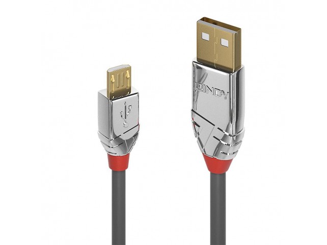 Lindy 3M Usb 2.0 Type A To Micro-B  Cable, Cromo Line
