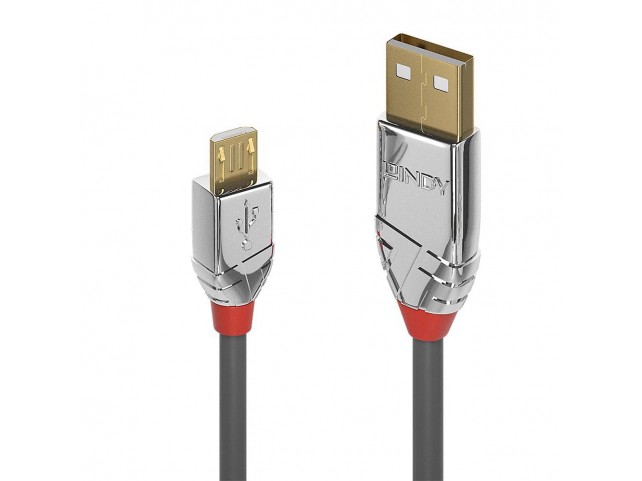 Lindy 5M Usb 2.0 Type A To Micro-B  Cable, Cromo Line
