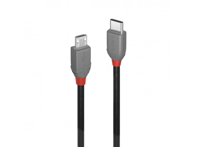 Lindy 3M Usb 2.0 Type C To Micro-B  Cable, Anthra Line
