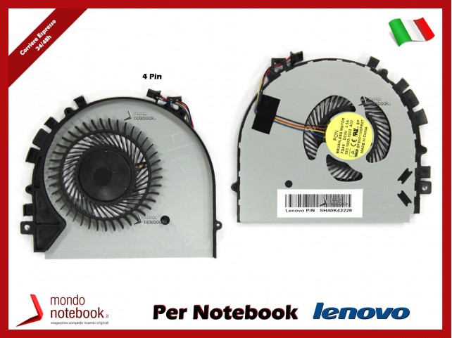 Ventola Fan CPU LENOVO S41 S41-70 S41-35 S41-75 U41-70 - SH40K42229