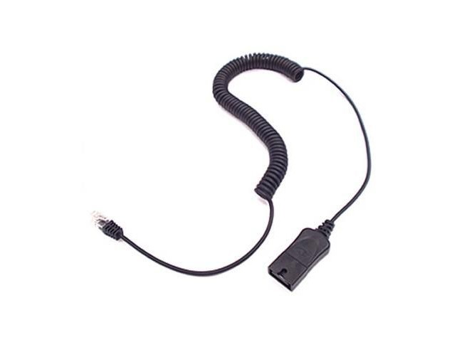Poly U10P Lightweight Cable  38232-01, 4 m, RJ11, Black,