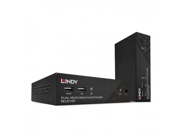 Lindy 150M Cat.6 Dual Head Hdmi,  Usb & Rs232 Extender