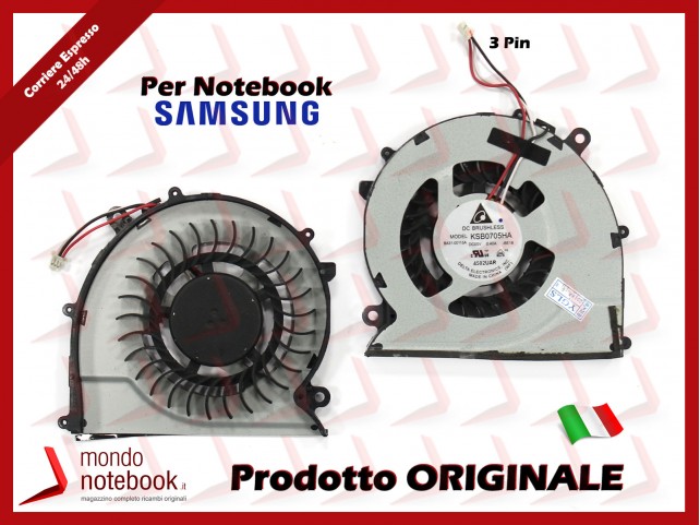 Ventola Fan CPU SAMSUNG NP370R4E NP370R5E NP450R4V NP510R5E NP470R5E