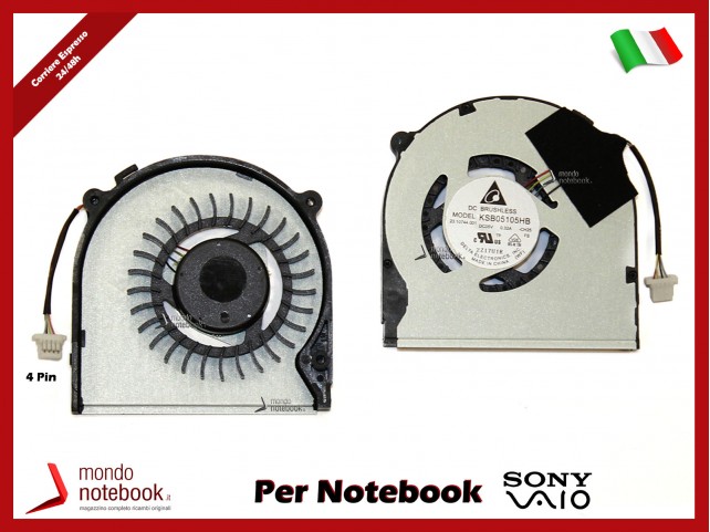 Ventola Fan CPU SONY Vaio SVT13 SVT131 SVT13124CXS SVT131A11T