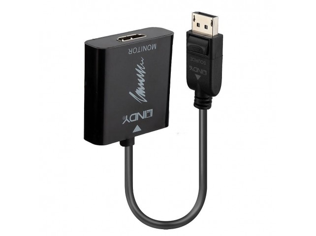 Lindy Displayport 1.2 To Hdmi 2.0  18G Active Converter