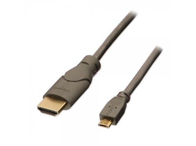 Lindy 0.5M Hdmi - Usb 2.0 Micro B  M/M Micro Usb Black,
