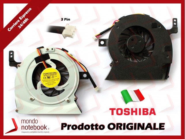 Ventola Fan CPU TOSHIBA Satellite L640 L645 L600 L630 C640 C630 (I VERSIONE)