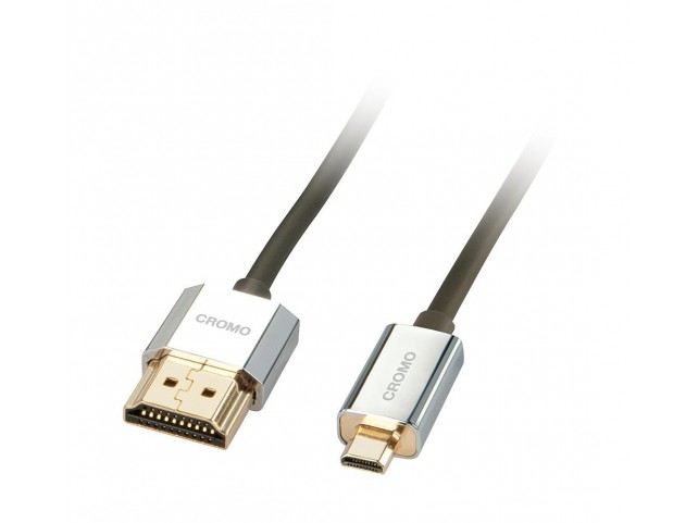 Lindy Cromo Slim Hdmi High Speed  A/Dcable, 0,5M