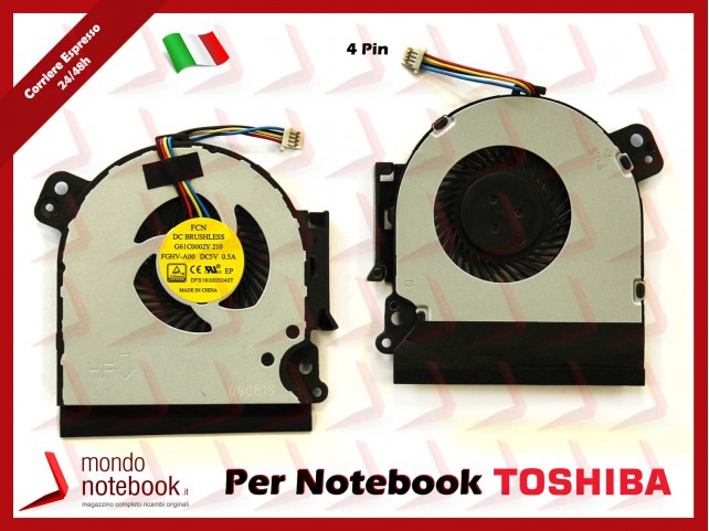 Ventola Fan CPU TOSHIBA Satellite PRO A50-C DFS160005040T