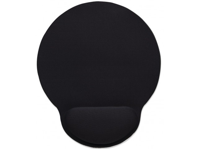 Manhattan Wrist-Rest Mouse Pad, Black  Gel-like Foam