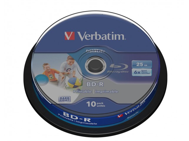 Verbatim BD-R SL DATALIFE 25GB 6X  10 pk spindel