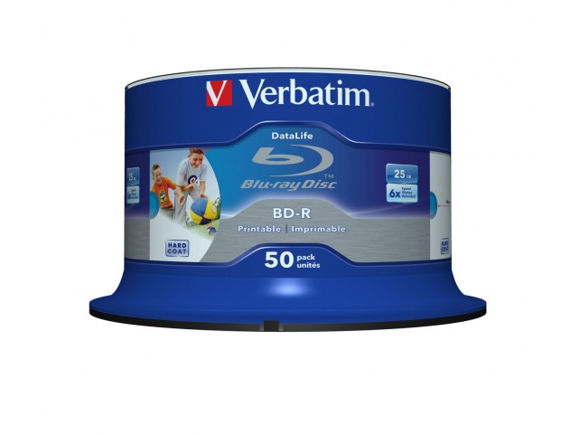 Verbatim BD-R SL DATALIFE 25GB 6X  50 pk spindel