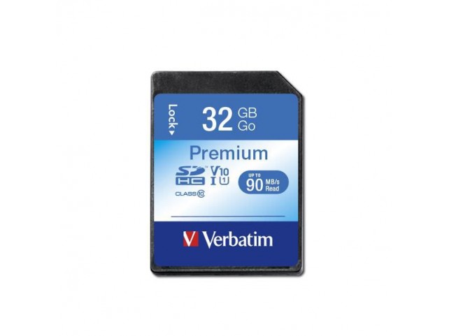 Verbatim 32 GB Secure Digital  Card  (SDHC) Class 10
