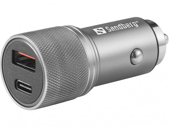 Sandberg Car Charger  Car Charger 1xQC3.0+1xUSBC 48W