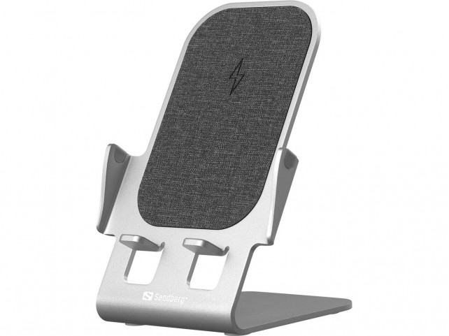 Sandberg Wireless Charger Stand  Wireless Charger Stand 15W Alu