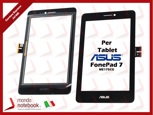 Vetro Touch Screen Compatibile Asus FonePad 7 K00Z ME175CG (NERO)