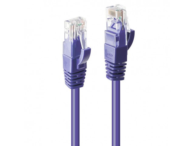 Lindy 0.3M Cat.6 U/Utp Cable, Purple  