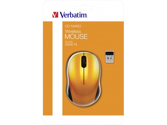 Verbatim GO NANO Wireless Mouse  Volcanic Orange
