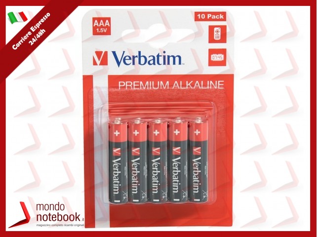 BATTERIE ALKALINE VERBATIM 49874 MINISTILO "AAA" 10pz per BLISTER