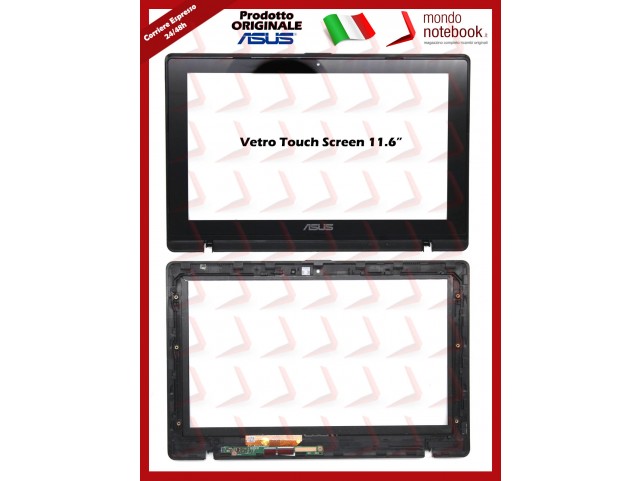 Vetro Touch Screen Originale Asus X200CA F200CA TCP11F16 V1.1 (11.6') Con Cornice