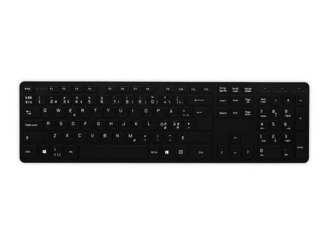 Jobmate Slim keyboard Black  Nordic